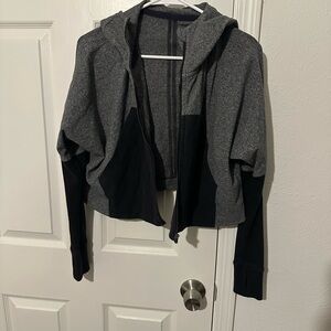lululemon athletica Charcoal and Black Hooded Jacket